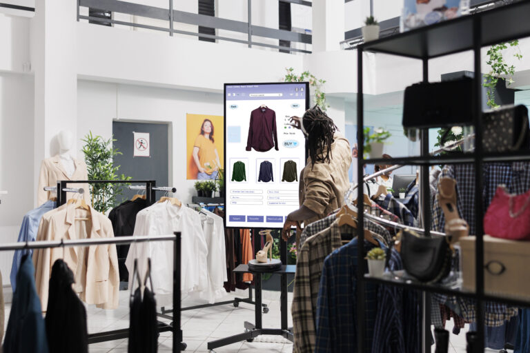 關於我們 african american man looks at clothes
