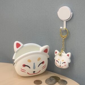 pochi p+g design 狐面矽膠零錢包